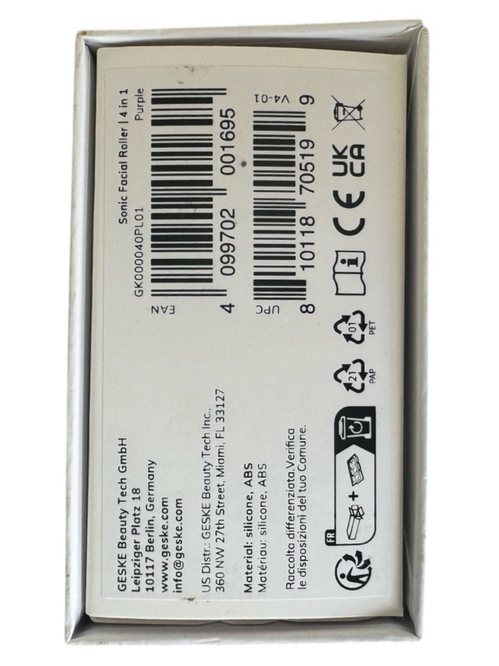 Sonic Facial Roller 4-in-1/SmartApp Guided- Geske - Picture 3 of 3